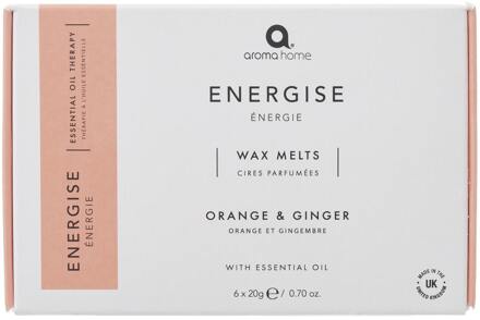 Aroma home Geurkaarsen Aroma Home Energise Aromatherapy Wax Melts Orange & Ginger 6 x 20 g