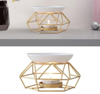 Aromatische Olie Brander, Geometrische Keramische Essentiële Olie Kaars Houder Wax Melt Brander Warmer Smelter Geur Voor Thuis Offi