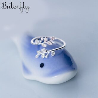 Arrivals Charmant Cubic Zirkoon Leaf Ring Voor Vrouwen Boho Knuckle Partij Ringen Gothic Punk Sieraden Cadeaus Voor Meisjes