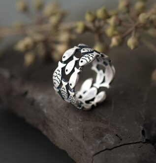 Arrivals Charmant Vis Ring Voor Vrouwen Boho Knuckle Partij Ringen Gothic Punk Sieraden Cadeaus Voor Meisjes