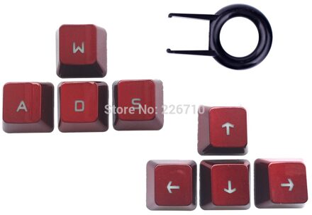 Arrow Keys↑↓←→ Vervanging Keycaps Voor Logitech G310 G413 G613 G810 G910 Toetsenbord Romer G (Up Down Links Rechts Toetsen) rood