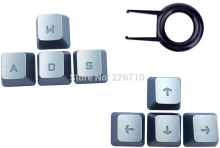 Arrow Keys↑↓←→ Vervanging Keycaps Voor Logitech G310 G413 G613 G810 G910 Toetsenbord Romer G (Up Down Links Rechts Toetsen) zilver