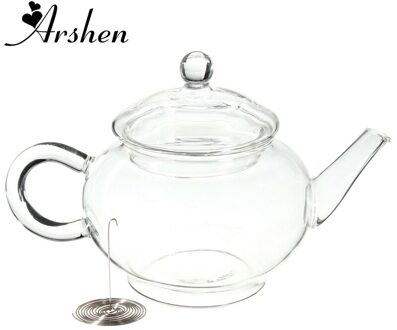 Arshen 250 ml/8.5 oz Borosilicate Duurzaam Glas Theepot Hittebestendige Fles Cup voor Bloeiende Thee Kruiden Koffie Met zetgroep