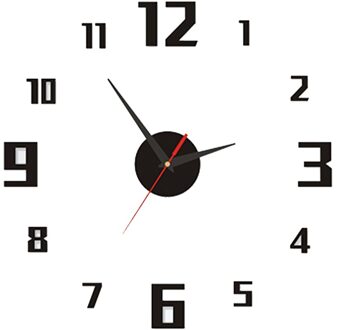 Art Decal Home Decor Moderne Decor Frameloze 3D Diy Wandklok Acryl Spiegel Stickers Voor Woonkamer Slaapkamer Thuis