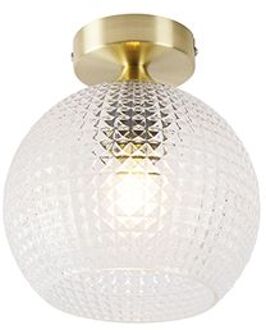 Art Deco plafondlamp messing - Sphere Goud
