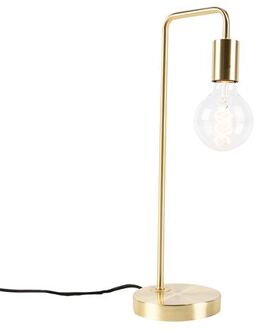 Art Deco tafellamp messing - Facil Goud