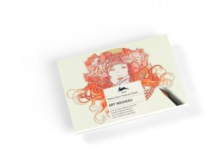 Art Nouveau - Watercolour Postcard Books - Pepin Van Roojen