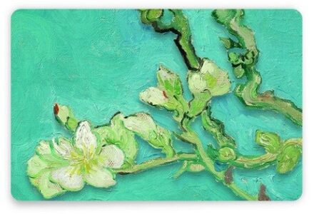 Art placemat-Van Gogh Almond Blossom close up Multi color