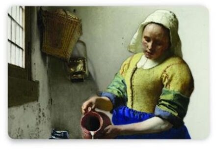 Art placemat-Vermeer Het Melkmeisje Multi color
