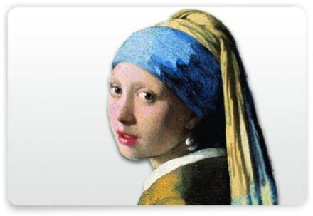 Art placemat-Vermeer Meisje met de Parel Multi color