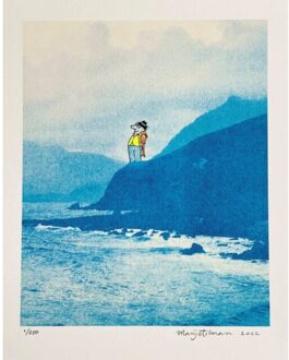 Art print - een zee van tijd - gesigneerd en genummerd - Marije Tolman