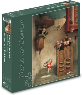 Art Revisited Marius van Dokkum - Dansje in de Kerk Puzzel (1000 stukjes)