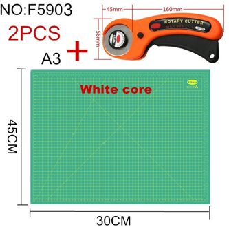 Art Self Healing Pvc Snijmat, Dubbelzijdig, Gerasterde Rotary Snijplank Voor Diy Ambacht, Stof, naaien, Scrapbooking Project F5903 2stk A3 45