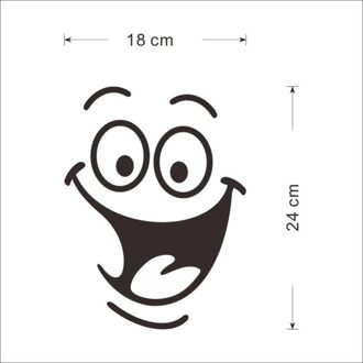 Art Sticker Muur Poster Badkamer Woonkamer Home Decor 1Pc 3D Creatieve Muursticker Waterdicht Wc Stickers Cartoon Modellen smile face