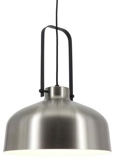 Artdelight Hanglamp Mendoza Ø 37,5 cm mat chroom-zwart Zilver