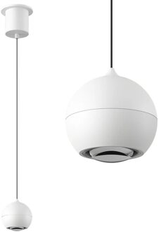 Artdelight Hanglamp Miami 1 lichts Ø 10 cm comfortlift wit