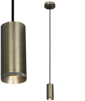 Artdelight Hanglamp Milano 1 lichts 15 cm antiek brons