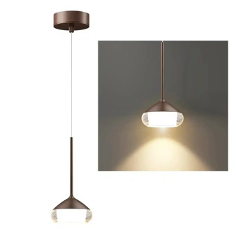 Artdelight Hanglamp Phoenix 1 lichts Ø 12 cm koper brons