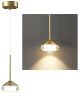 Artdelight Hanglamp Phoenix 1 lichts Ø 12 cm mat goud