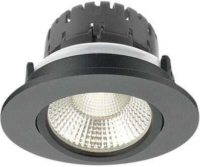 Artdelight Inbouwspot Artdelight Austin 1 Lichts Rond LED 2700K Dimbaar Zwart