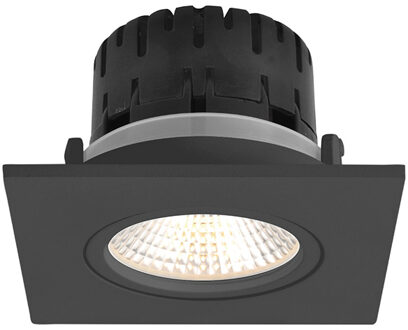Artdelight Inbouwspot Artdelight Austin 1 Lichts Vierkant LED 2700K Dimbaar Zwart