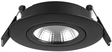Artdelight Inbouwspot Artdelight Dublin 1 Lichts Rond LED 2700K Dimbaar Zwart