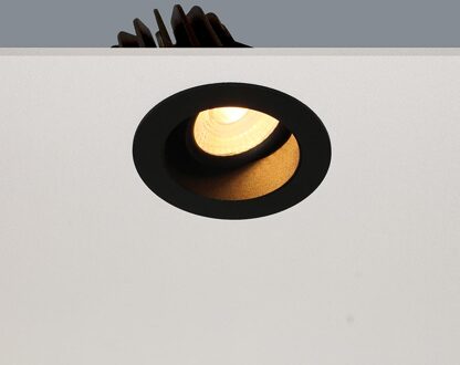 Artdelight Inbouwspot Artdelight Venice 1 Lichts Medium LED 2700K Dimbaar Zwart