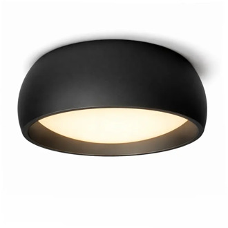 Artdelight Plafondlamp Montana Ø 15 cm zwart