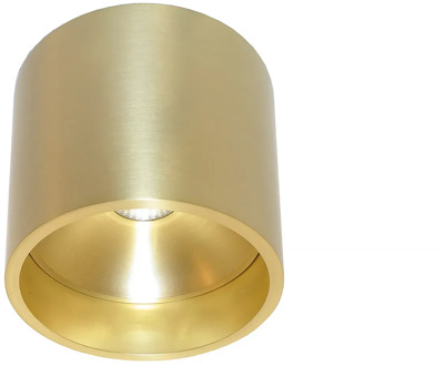 Artdelight Plafondlamp Orleans Ø 11 cm H 10 cm mat goud
