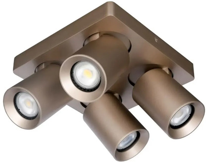 Artdelight Spot Megano 4 lichts vierkant champagne