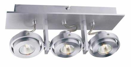 Artdelight Spot Meist 3 lichts aluminium Zilver