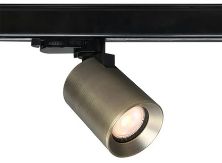 Artdelight TRACK Megano Railspot - 1-fase Railsysteem / Railverlichting - 1xGU10 - antiek brons