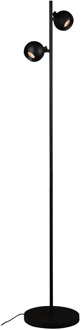Artdelight Vloerlamp Bolero 2 lichts H 150 cm zwart