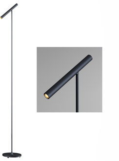 Artdelight Vloerlamp Kansas H 140 cm touch dimmer zwart