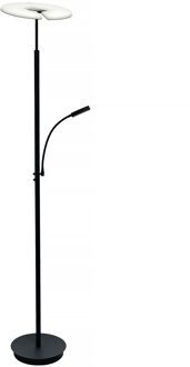Artdelight Vloerlamp Riva 2 lichts H 180 cm zwart