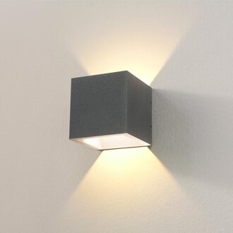 Artdelight Wandlamp Artdelight Cube 2 Lichts LED 2700K Dimbaar Grafiet