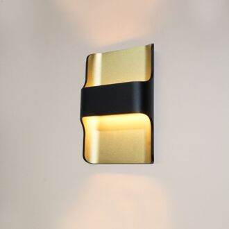 Artdelight Wandlamp Artdelight Dallas 2 Lichts LED 2700K Dimbaar Zwart/Mat Goud