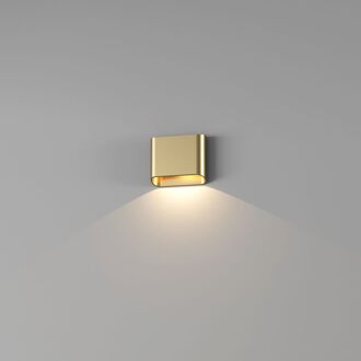 Artdelight Wandlamp Artdelight Diaz 1 Lichts LED 2700K Dimbaar Geborsteld Goud