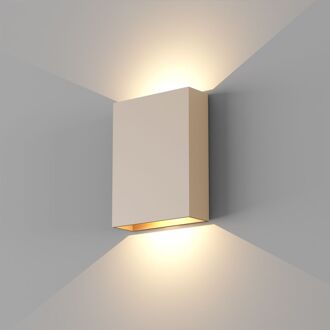 Artdelight Wandlamp Artdelight Memphis 2 Lichts LED 2700K Dimbaar Champagne