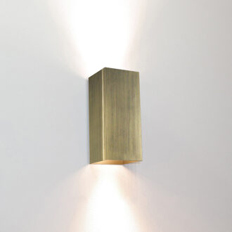 Artdelight Wandlamp Dante 2 lichts 15,5 x 6,5 cm antiek brons