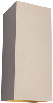 Artdelight Wandlamp Dante XL 2 lichts 24 x 10 cm champagne