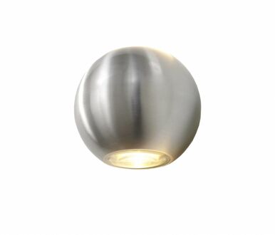 Artdelight Wandlamp Denver Ø 10 cm aluminium Zilverkleurig