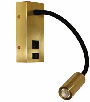 Artdelight Wandlamp Easy LED USB Mat Goud