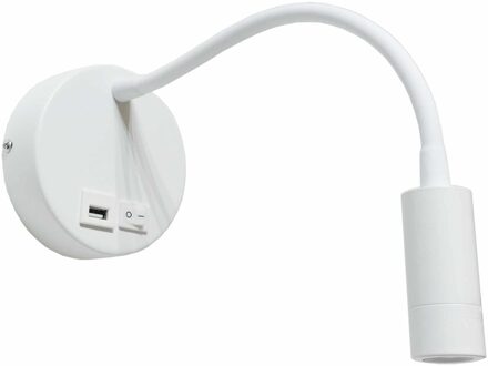 Artdelight Wandlamp Flex USB wit