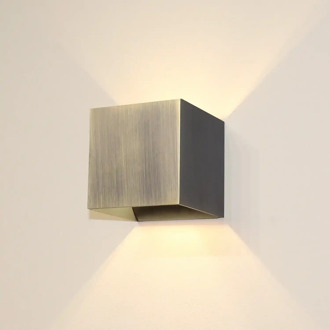 Artdelight Wandlamp Gymm 10x10 cm excl. G9 antiek brons