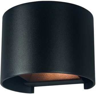Artdelight Wandlamp Gyro B 13 cm zwart