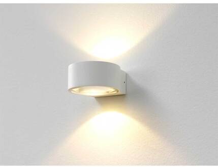 Artdelight Wandlamp Hudson Ø 11 cm wit