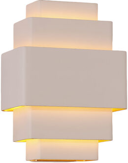 Artdelight Wandlamp Layers B 20 cm wit goud