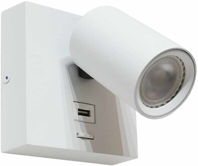 Artdelight Wandlamp Master USB wit