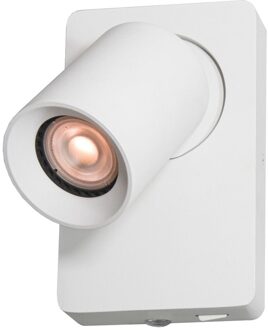 Artdelight Wandlamp Megano Wit GU10 incl. Schakelaar